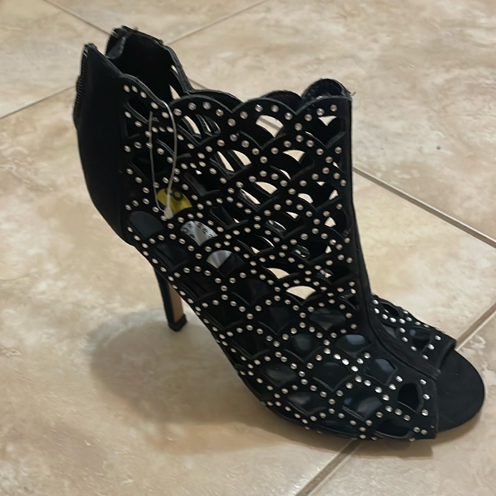 Chelsea &Zoe rhinestone booties